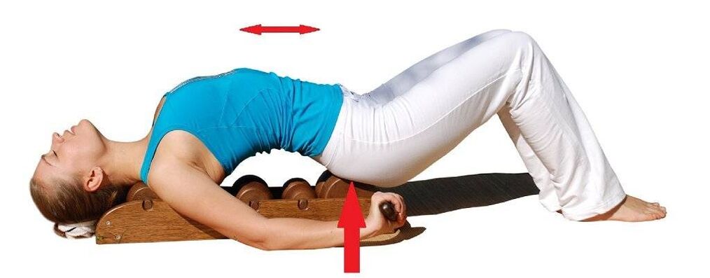 Masažni aparat za zdravljenje osteohondroze hrbtenice