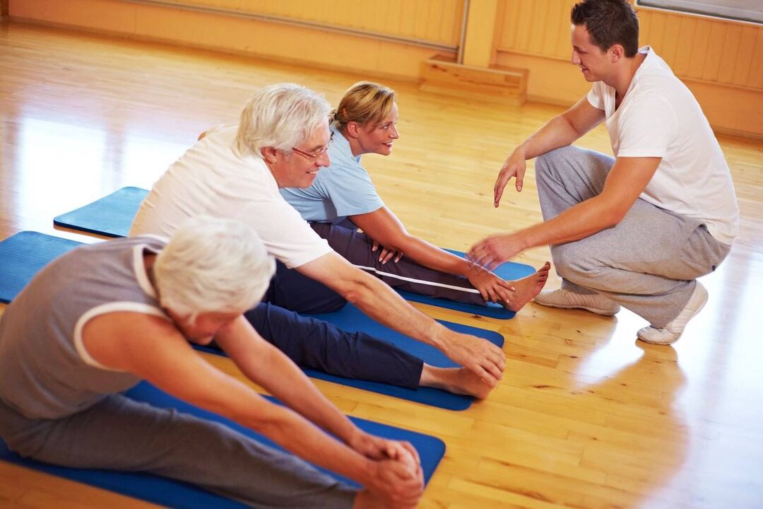 Terapevtske vaje za osteohondrozo hrbtenice